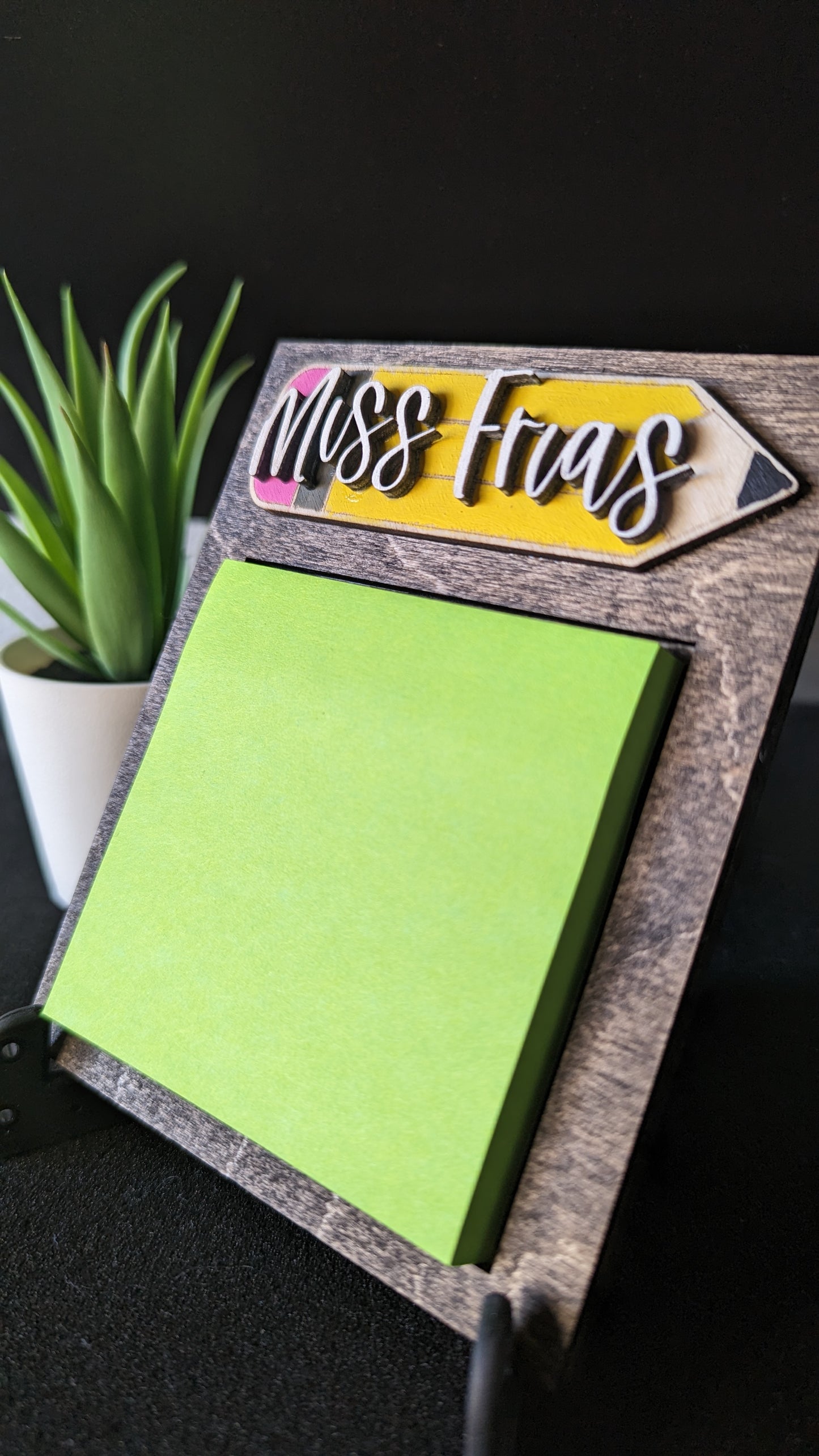 Teacher Sticky Note Holder