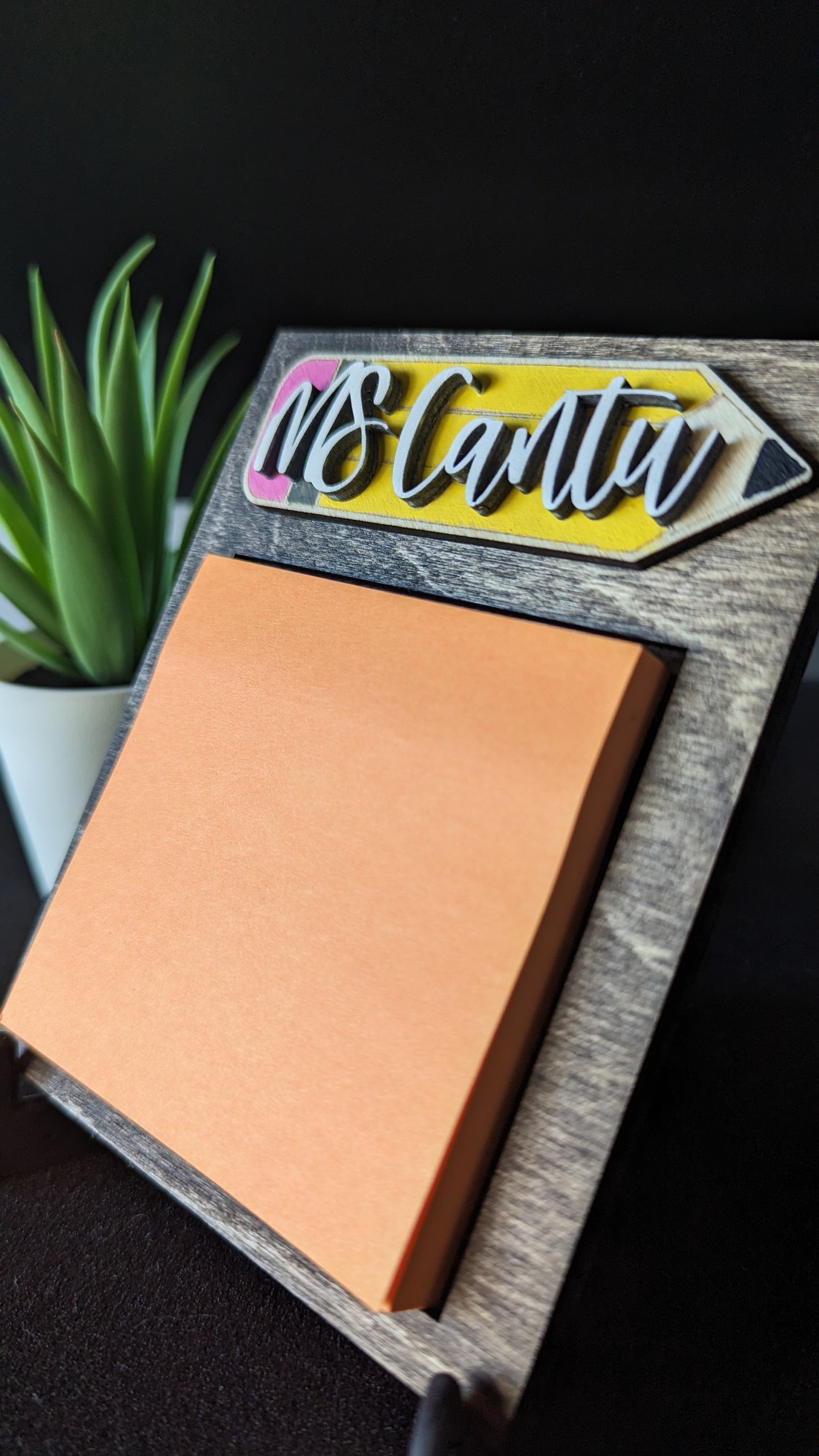 Teacher Sticky Note Holder